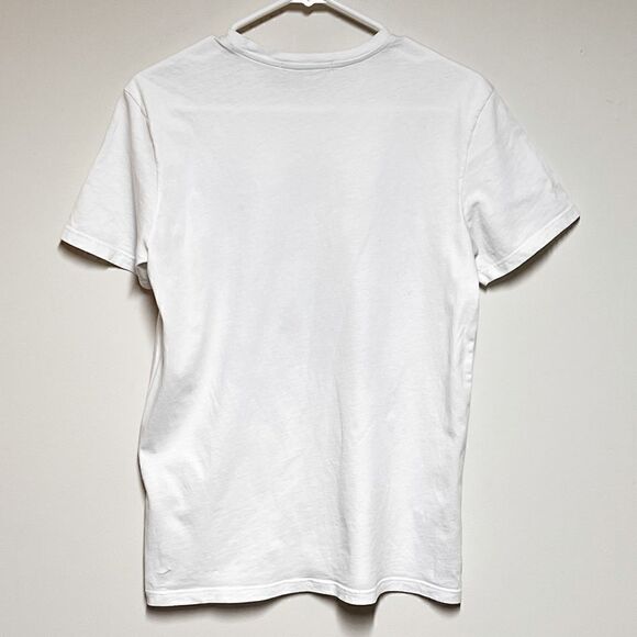 Roberto Cavalli Men's White Graphic Print Crewneck Cotton T-shirt, Size M - Picture 4 of 8